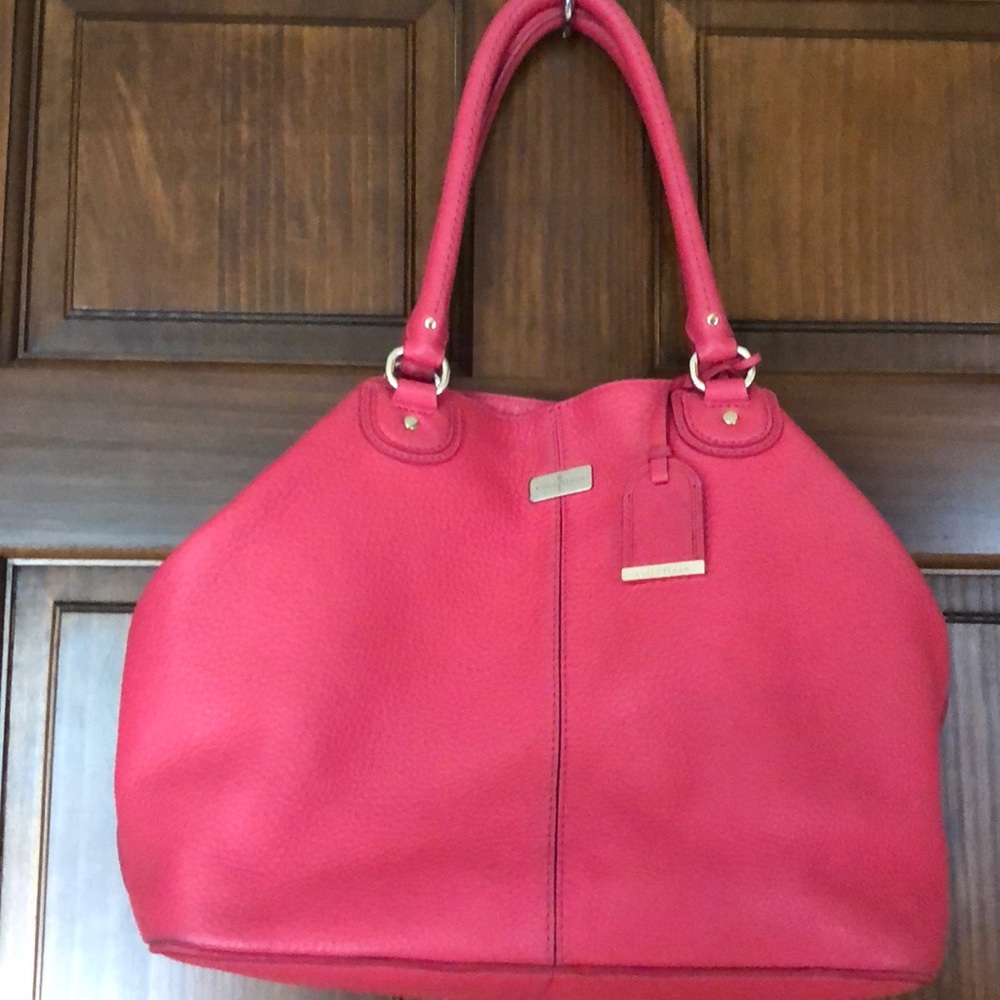 EUC pink leather Cole Haan bag